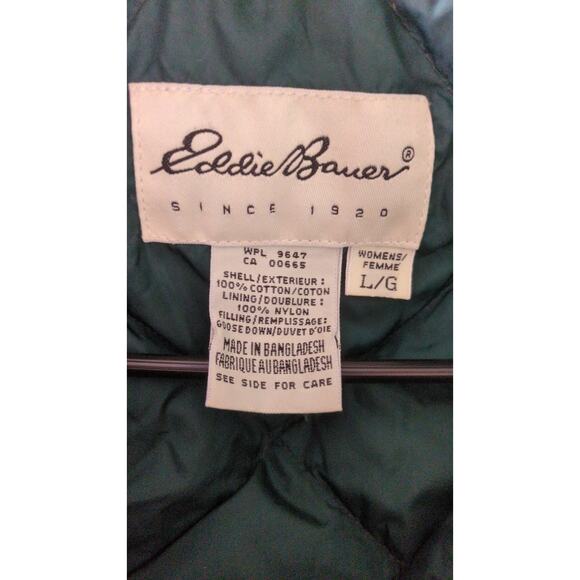 Eddie Bauer Vintage Mens Green Chore Coat Barn Coat Jacket, Large, Down Filled - Picture 7 of 9